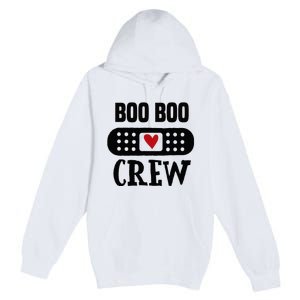 Boo Boo Crew First Aid School Nurse Day Care Teacher Premium Pullover Hoodie