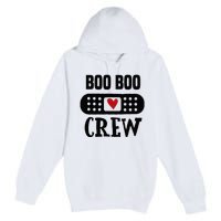 Boo Boo Crew First Aid School Nurse Day Care Teacher Premium Pullover Hoodie