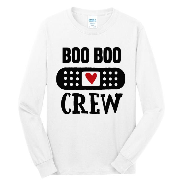 Boo Boo Crew First Aid School Nurse Day Care Teacher Tall Long Sleeve T-Shirt