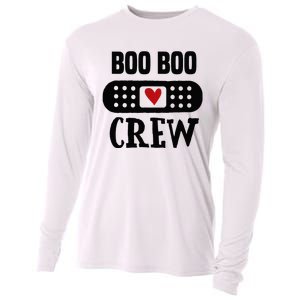 Boo Boo Crew First Aid School Nurse Day Care Teacher Cooling Performance Long Sleeve Crew