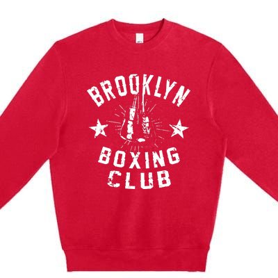 Brooklyn Boxing Club Vintage Distressed Boxer Premium Crewneck Sweatshirt