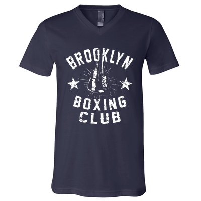 Brooklyn Boxing Club Vintage Distressed Boxer V-Neck T-Shirt