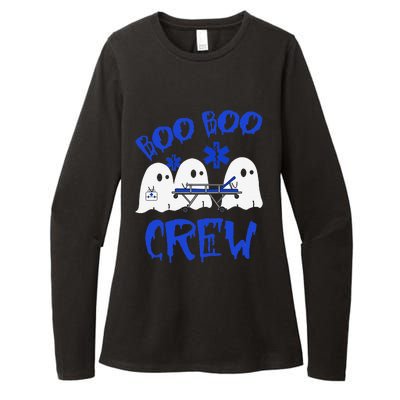 Boo Boo Crew Funny Ghost Emt Ems Paramedic Nurse Halloween Sweat Womens CVC Long Sleeve Shirt