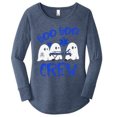 Boo Boo Crew Funny Ghost Emt Ems Paramedic Nurse Halloween Sweat Women's Perfect Tri Tunic Long Sleeve Shirt