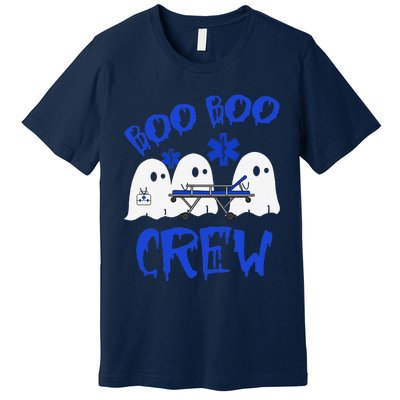 Boo Boo Crew Funny Ghost Emt Ems Paramedic Nurse Halloween Sweat Premium T-Shirt