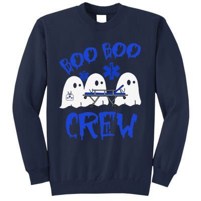 Boo Boo Crew Funny Ghost Emt Ems Paramedic Nurse Halloween Sweat Tall Sweatshirt