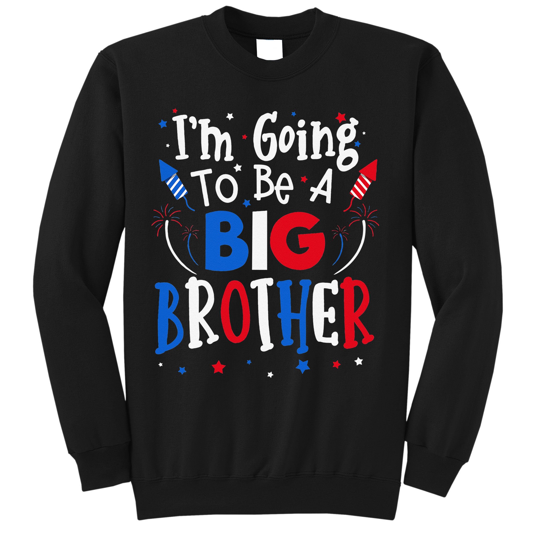 Big Brother Cute 4th of July Pregnancy announcement Gift Sweatshirt
