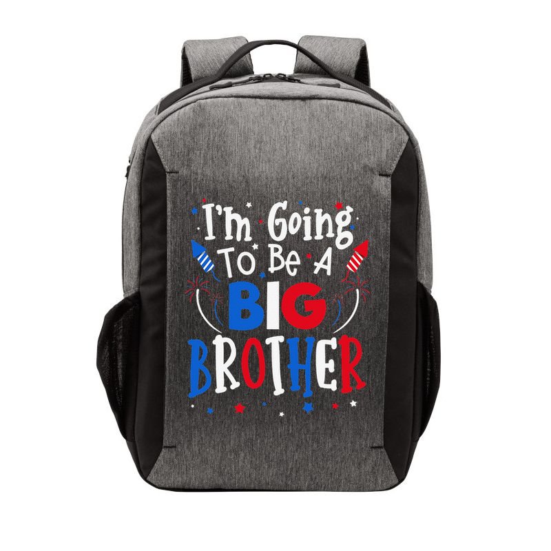 Big Brother Cute 4th of July Pregnancy announcement Gift Vector Backpack