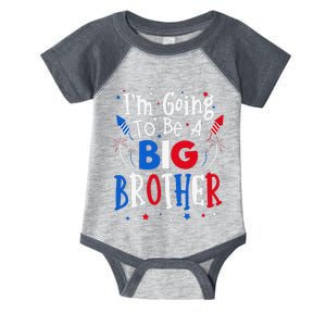 Big Brother Cute 4th of July Pregnancy announcement Gift Infant Baby Jersey Bodysuit