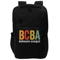 Bcba Board Certified Behavior Analyst Retro Vintage Impact Tech Backpack