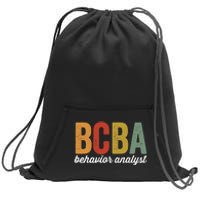 Bcba Board Certified Behavior Analyst Retro Vintage Sweatshirt Cinch Pack Bag