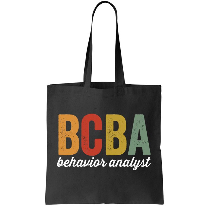 Bcba Board Certified Behavior Analyst Retro Vintage Tote Bag