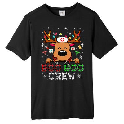 Boo Boo Crew Reindeer Nurse Buffalo Plaid Nurse Christmas Tall Fusion ChromaSoft Performance T-Shirt