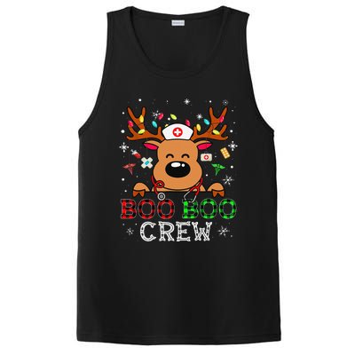 Boo Boo Crew Reindeer Nurse Buffalo Plaid Nurse Christmas PosiCharge Competitor Tank