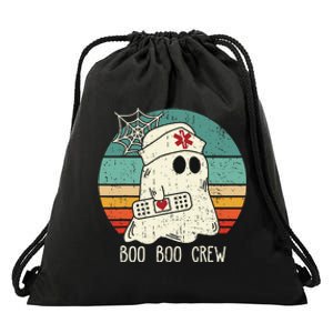 Boo Boo Crew Nurse Scrub Halloween Nurse Shirts Drawstring Bag