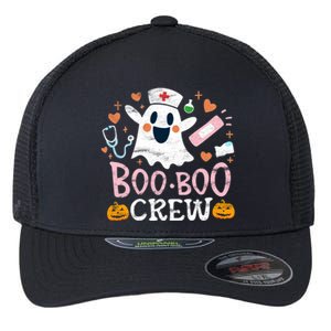 Boo Boo Crew Funny Nurse Halloween Ghost Costume Gift Flexfit Unipanel Trucker Cap