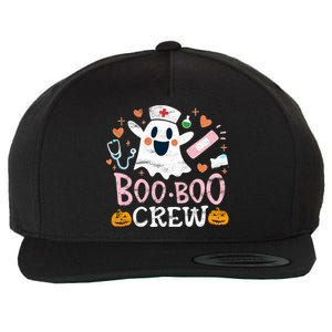 Boo Boo Crew Funny Nurse Halloween Ghost Costume Gift Wool Snapback Cap