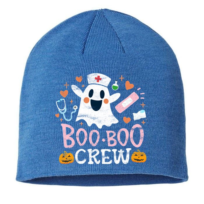 Boo Boo Crew Funny Nurse Halloween Ghost Costume Gift Sustainable Beanie