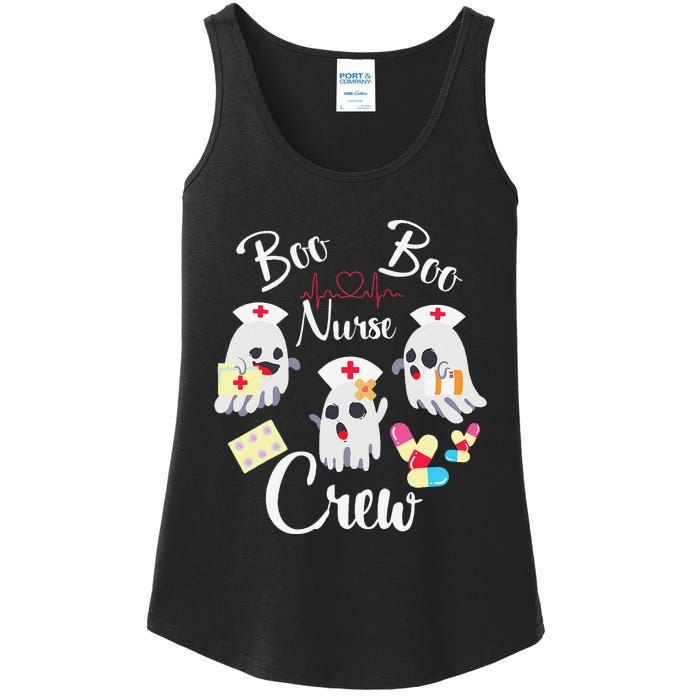 Boo Boo Crew Nurse Ghost Costume Funny Halloween Gift Ladies Essential Tank