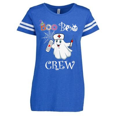 Boo Boo Crew Funny Ghost Paramedic Emt Ems Nurse Halloween Enza Ladies Jersey Football T-Shirt