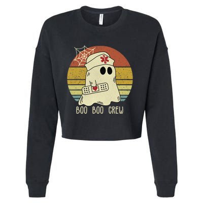 Boo Boo Crew Nurse S Halloween Nurse Cropped Pullover Crew