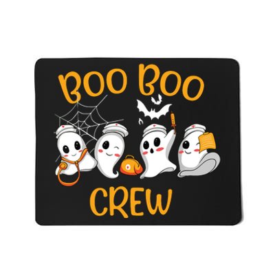 Boo Boo Crew Funny Nurse Halloween Cute Ghost Costume Mousepad