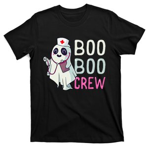 Boo Boo Crew Nurse Ghost Funny Halloween Costume T-Shirt