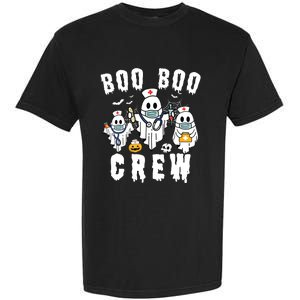 Boo Boo Crew Ghost Halloween Paramedic Nurse Rn Er Nicu Lpn Garment-Dyed Heavyweight T-Shirt