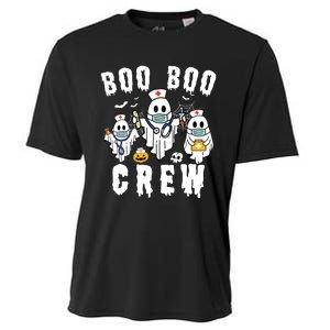 Boo Boo Crew Ghost Halloween Paramedic Nurse Rn Er Nicu Lpn Cooling Performance Crew T-Shirt