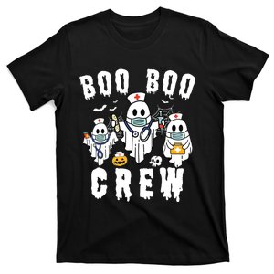 Boo Boo Crew Ghost Halloween Paramedic Nurse Rn Er Nicu Lpn T-Shirt