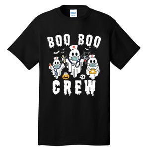 Boo Boo Crew Ghost Halloween Paramedic Nurse Rn Er Nicu Lpn Tall T-Shirt