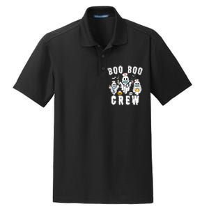 Boo Boo Crew Ghost Halloween Paramedic Nurse Rn Er Nicu Lpn Dry Zone Grid Polo