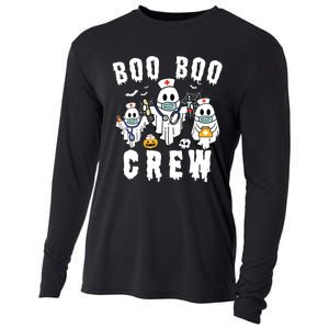 Boo Boo Crew Ghost Halloween Paramedic Nurse Rn Er Nicu Lpn Cooling Performance Long Sleeve Crew