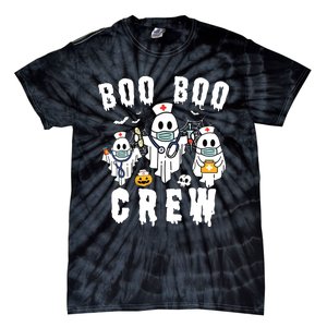 Boo Boo Crew Ghost Halloween Paramedic Nurse Rn Er Nicu Lpn Tie-Dye T-Shirt