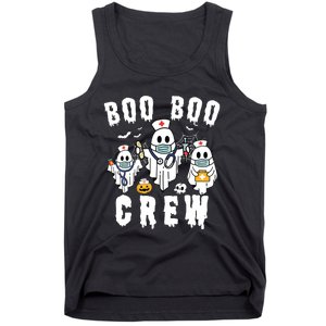 Boo Boo Crew Ghost Halloween Paramedic Nurse Rn Er Nicu Lpn Tank Top