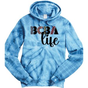 Bcba Board Certified Behavior Analyst Retro Leopard Rainbow Tie Dye Hoodie