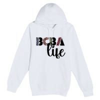 Bcba Board Certified Behavior Analyst Retro Leopard Rainbow Premium Pullover Hoodie