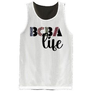 Bcba Board Certified Behavior Analyst Retro Leopard Rainbow Mesh Reversible Basketball Jersey Tank