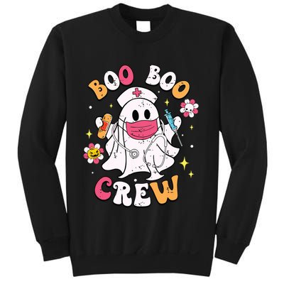 Boo Boo Crew Halloween Ghost Nurse Sweatshirt