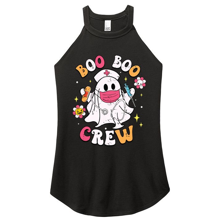 Boo Boo Crew Halloween Ghost Nurse Women's Perfect Tri Rocker Tank