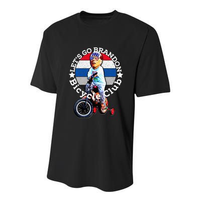 Biden Bicycle Crash Bike Wreck Ridin With Biden Trump Youth Performance Sprint T-Shirt