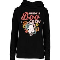 BrideS Boo Crew Floral Ghost Wedding Bachelorette Halloween Womens Funnel Neck Pullover Hood