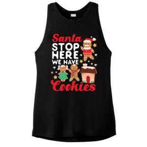 Bake Baking Christmas Cookie Santa Gingerbread Santa Cute Gift Ladies PosiCharge Tri-Blend Wicking Tank