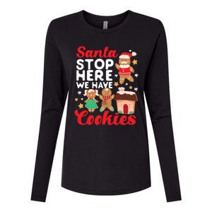 Bake Baking Christmas Cookie Santa Gingerbread Santa Cute Gift Womens Cotton Relaxed Long Sleeve T-Shirt