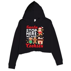 Bake Baking Christmas Cookie Santa Gingerbread Santa Cute Gift Crop Fleece Hoodie