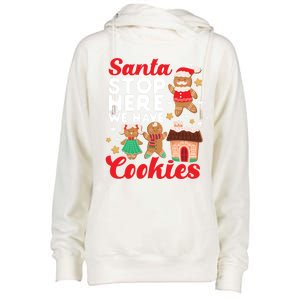 Bake Baking Christmas Cookie Santa Gingerbread Santa Cute Gift Womens Funnel Neck Pullover Hood