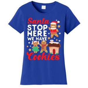 Bake Baking Christmas Cookie Santa Gingerbread Santa Cute Gift Women's T-Shirt