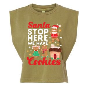 Bake Baking Christmas Cookie Santa Gingerbread Santa Cute Gift Garment-Dyed Women's Muscle Tee