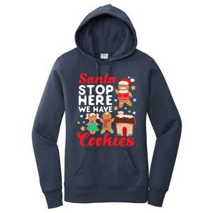 Bake Baking Christmas Cookie Santa Gingerbread Santa Cute Gift Women's Pullover Hoodie