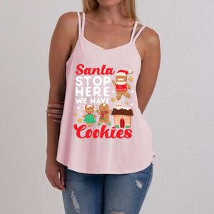 Bake Baking Christmas Cookie Santa Gingerbread Santa Cute Gift Women's Strappy Tank